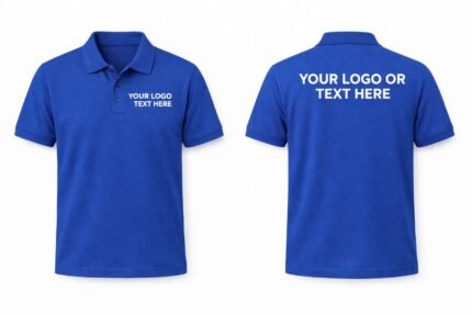 Classic short sleeve men's plain polo t-shirt